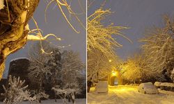 Diyarbakır yeni yılda kar altında