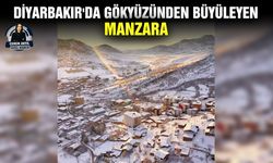 Diyarbakır'da gökyüzünden büyüleyen manzara