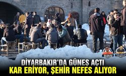 Diyarbakır’da güneş açtı: Kar eriyor, şehir nefes alıyor