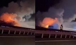 Diyarbakır’da seyir halindeki otomobil alev aldı