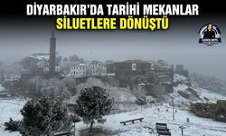 Diyarbakır’da tarihi mekanlar siluetlere dönüştü