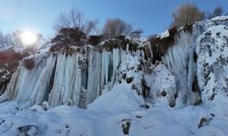 Erzincan Girlevik Şelalesi dondu