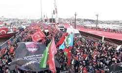 İstanbul'da Gazze yürüyüşü