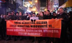 İstanbul'da Rojava yürüyüşü