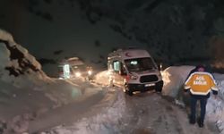 Şemdinli'de 1 metrelik karda hayat mücaledesi  Zehirlenen 12 kişi için ekipler seferber oldu