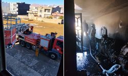 Anne ve 3 çocuğu yangından kurtarıldı