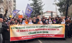 Diyarbakır’da Rojava yürüyüşü başladı