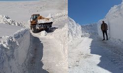 Karlıova’da 2 metreyi aşan karla mücadele