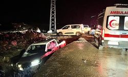 Devrilen kamyonette 3 yaralı