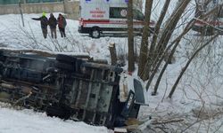 Muş’ta işçi servisi şarampole yuvarlandı: 6 yaralı