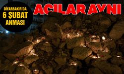 Diyarbakır’da, 6 Şubat anması ; Acılar aynı