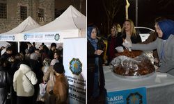 Diyarbakır’da Kadir Gecesi’nde tatlı ikramı