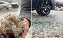 Şanlıurfa'da dolu yağışı