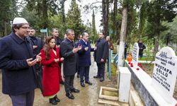 Özel, memleketinde kabir ziyaretlerinde bulundu