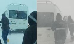 Tipide yolda mahsur kalanlara kurtarma