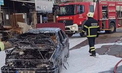 Adıyaman’da seyir halindeki otomobil alev aldı