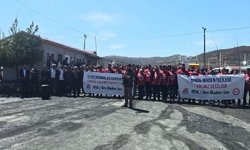Dimin maden işçileri eylemde