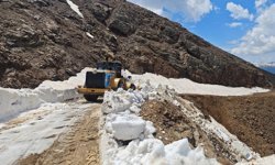 Diyarbakır’da çığ ve heyelandan hasar gören yollar onarılıyor