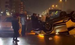 Diyarbakır’da otomobil takla attı: 1 yaralı