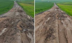 Diyarbakır’da yol çöktü, eğitim aksadı