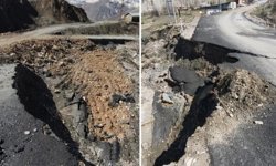 Hakkari Durankaya’da heyelan