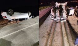 Elazığ’da otomobil takla attı: 6 yaralı