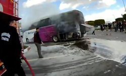 Faciadan dönüldü, yangın büyümeden söndürüldü