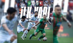 Amedspor maçının ilk 45 dakikasında sessizlik