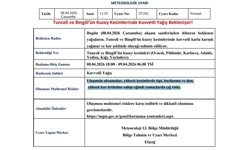 Meteoroloji’den Tunceli ve Bingöl’ü uyardı