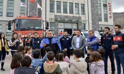 Minik öğrenciler 112 Acil Çağrı Merkezini ziyaret etti