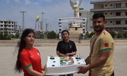 Amedspor’a Kobani’den şampiyonluk pastası