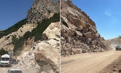 Adıyaman-Çelikhan yolunda heyelan