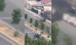 Diyarbakır’da seyir halindeki motosiklet alev topuna döndü