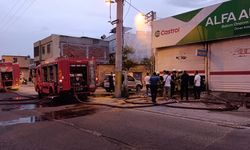Diyarbakır’da oto tamir atölyesinde yangın