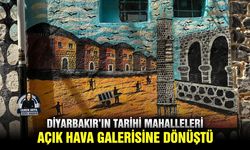 Diyarbakır’ın tarihi mahalleleri açık hava galerisine dönüştü
