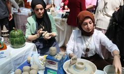 Diyarbakır'da kadınlar kursta öğrendiklerini sergiledi