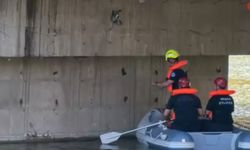 Köprü altında ipe takılan güvercine itfaiye eli uzandı