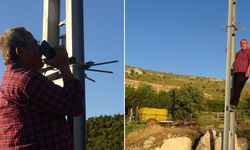 Malatya’da baz sefaleti: Konuşmak için elektrik direğine tırmanıyorlar