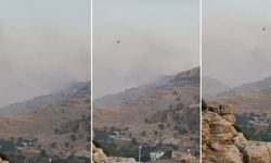 Mardin'de yangına Diyarbakır'dan helikopterli müdahale