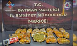 Batman'da 11 kilo 500 gram esrar ele geçirildi