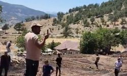 Tarım arazisinde yangın: Elektrik kablosu neden oldu iddiası