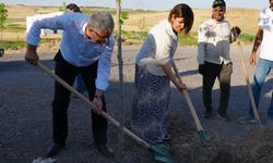 Bağlar'da köy yolu yapıldı