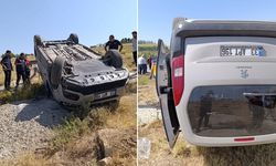 Takla atan kamyonette 4 yaralı