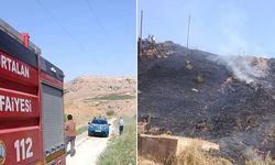 Siirt'te otluk alanda yangın