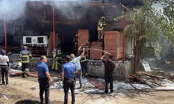 Diyarbakır'da marangoz atölyesinde yangın