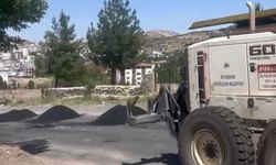 Diyarbakır'da 'ağaçla protesto' edilen yolda çalışmalar başladı