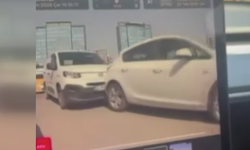 Diyarbakır'da zincirleme kaza anı