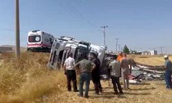 Elazığ Kovancılar’da kamyon yat yattı