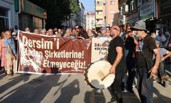 Dersim'deki doğa talanına karşı yürüyüş