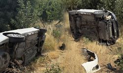 Diyarbakır’da virajı alamadı, araziye uçtu
